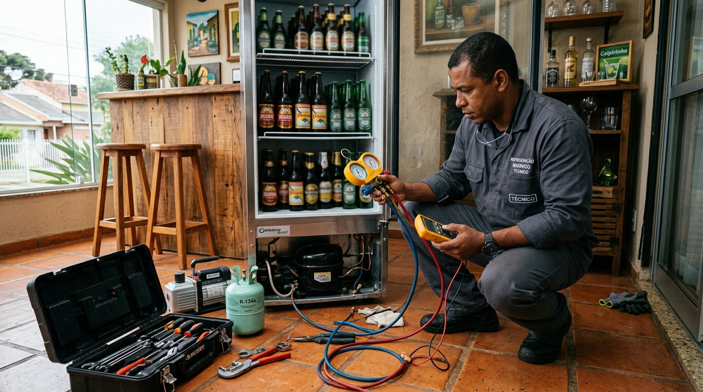 Conserto de Cervejeira no Guanandi, Campo Grande‑MS