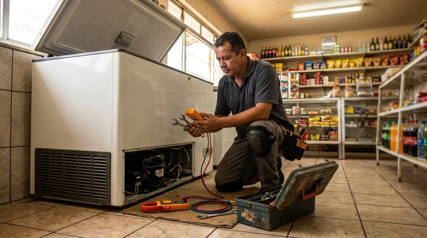 Técnico de freezer perto de mim em Campo Grande‑MS